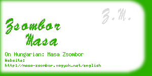 zsombor masa business card